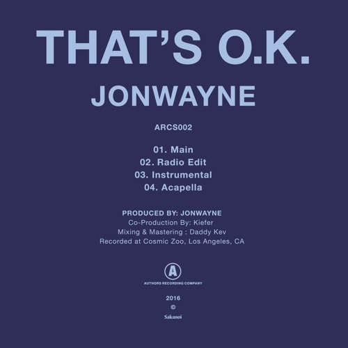New Jonwayne and That's O.K with us.