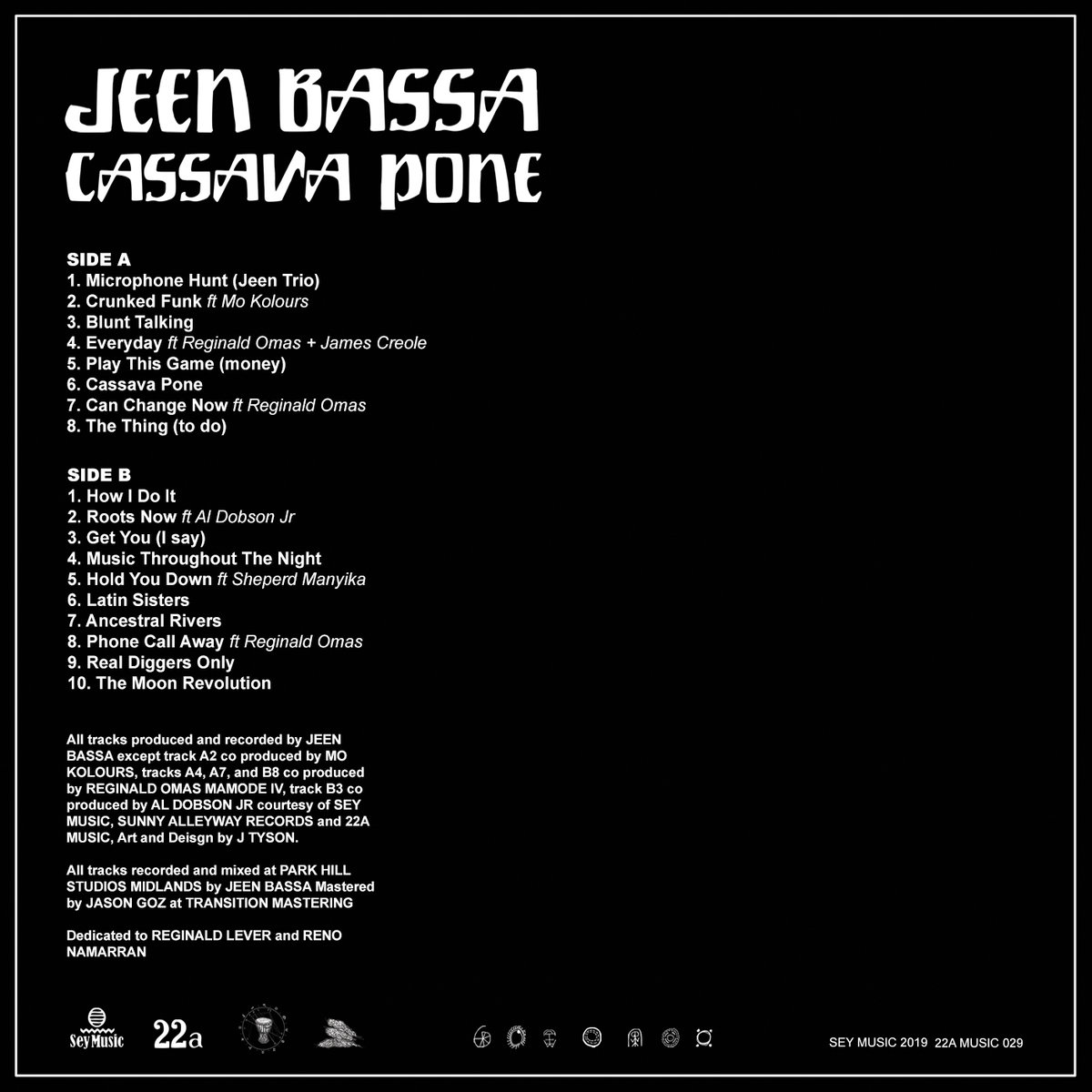 Jeen Bassa -Cassava Pone LP.