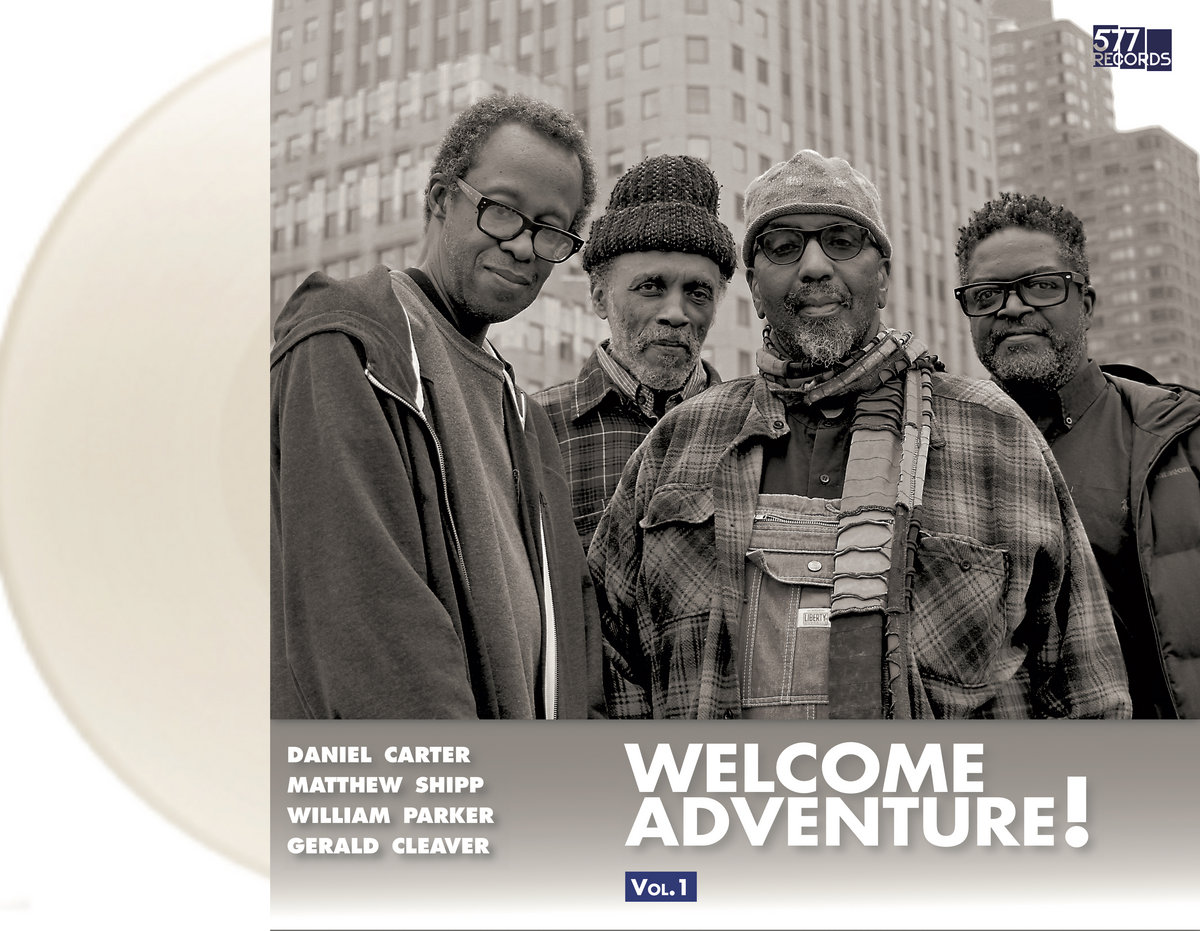 Welcome Adventure! Vol 1. vinyl artwork.