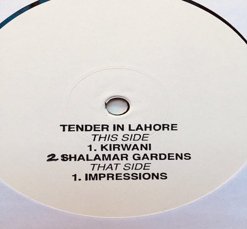 Tenderlonious announces new EP of improvised ragas, Tender in Lahore.